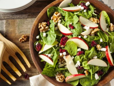 salad with fruits nuts and cheese