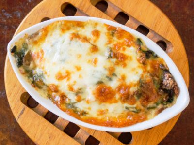 spinach cheese bake