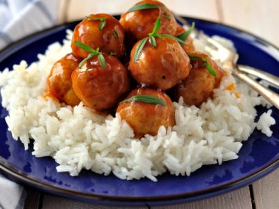 sweet and sour meatballs from The Jewish Kitchen