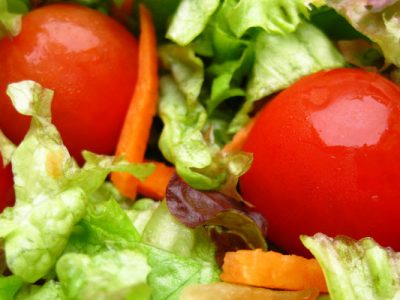 tossed salad with red wine vinaigrette