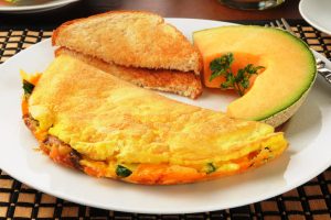vegetarian western omelet